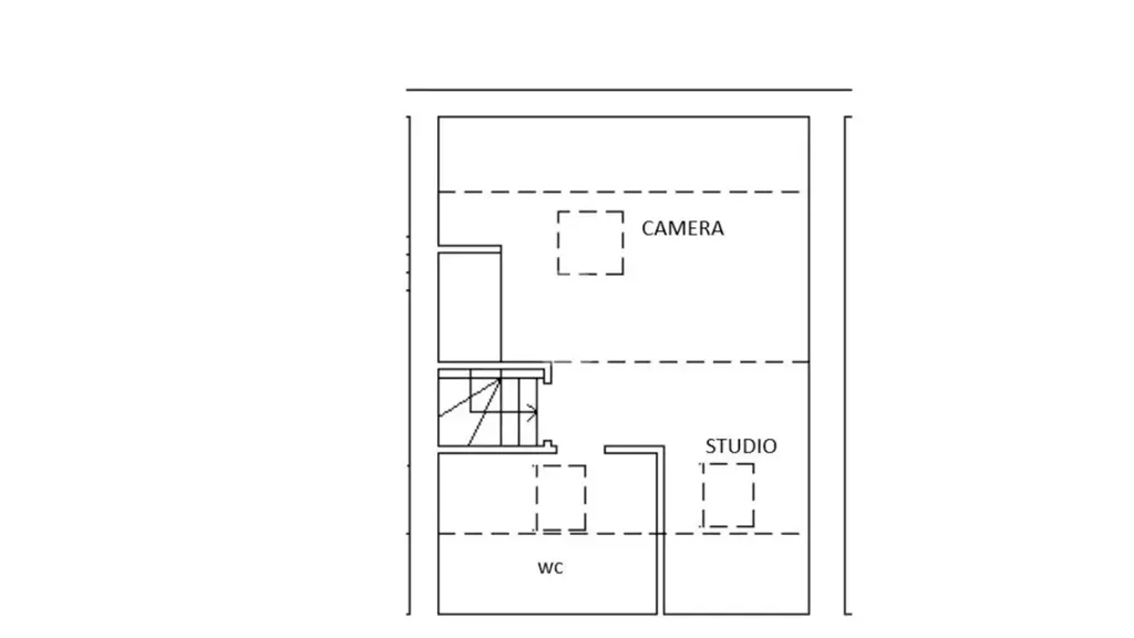 Planimetria - Triplex Apartment with Garden View in Milan