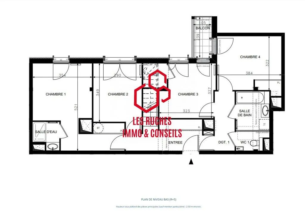 Floor Plan - Luxury Duplex with Large Terrace in Paris