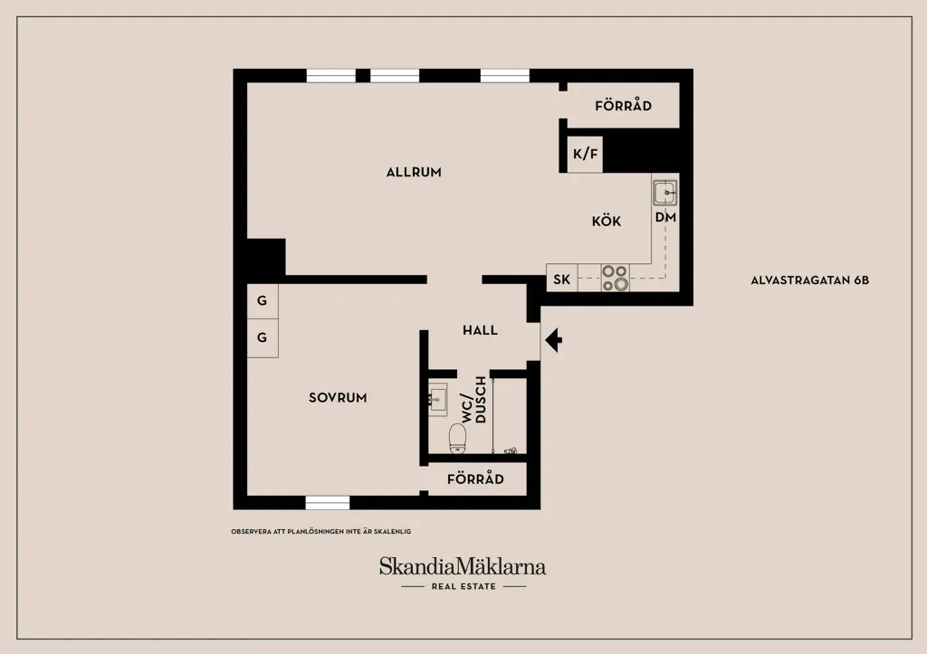 Plaan - Apartment with Garden View in Linköping