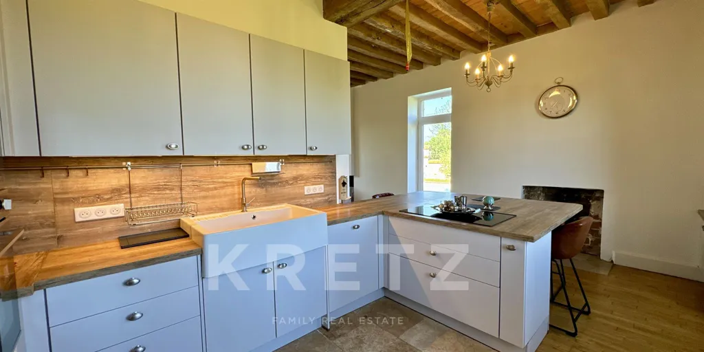 Cuisine - Maison Rénovée avec Piscine dans le Bocage Bourbonnais