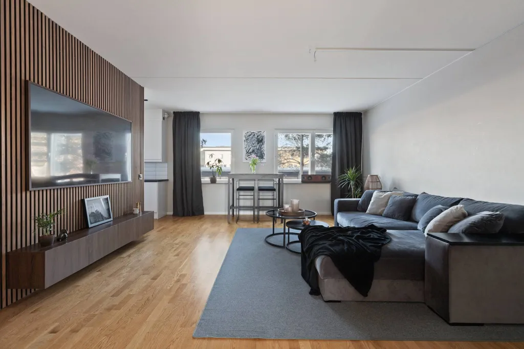 Séjour - Apartment with Balcony in Ursvik