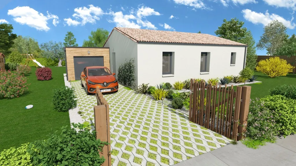 New Bioclimatic House with 654m² Plot in Joze