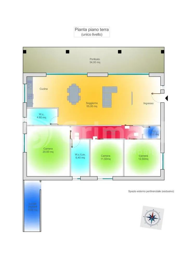 Plan - New Villa with Private Garden in Benevento