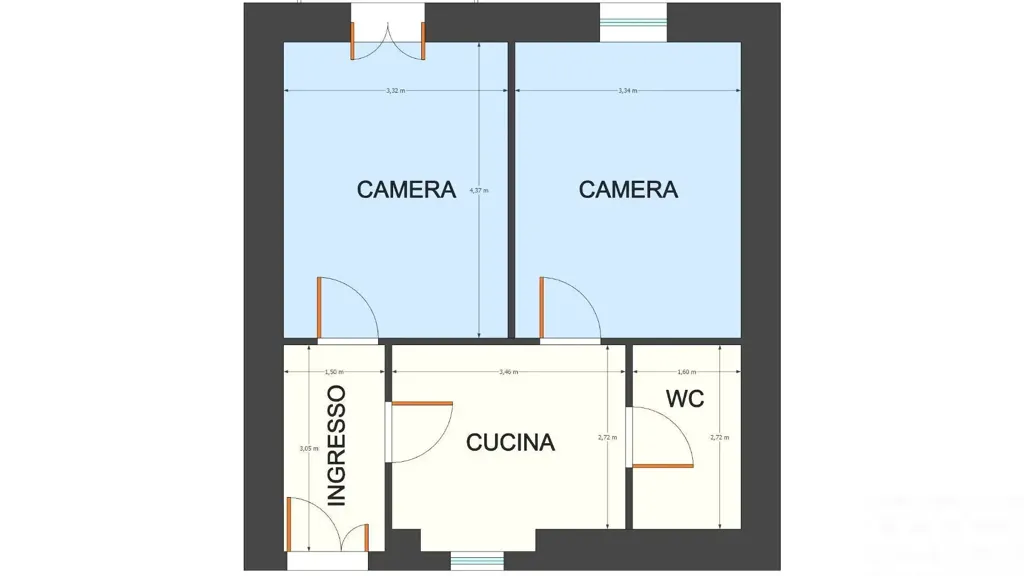 Plan - Independent House with Panoramic View in Greci