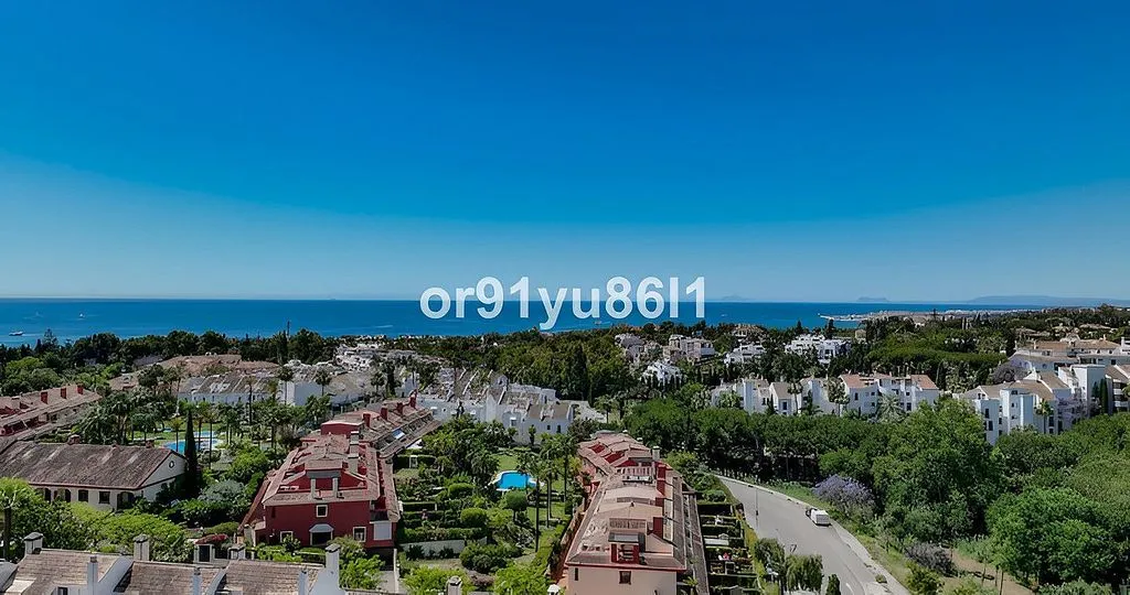 Vue aérienne - Luxury Semidetached House with Pool in Marbella