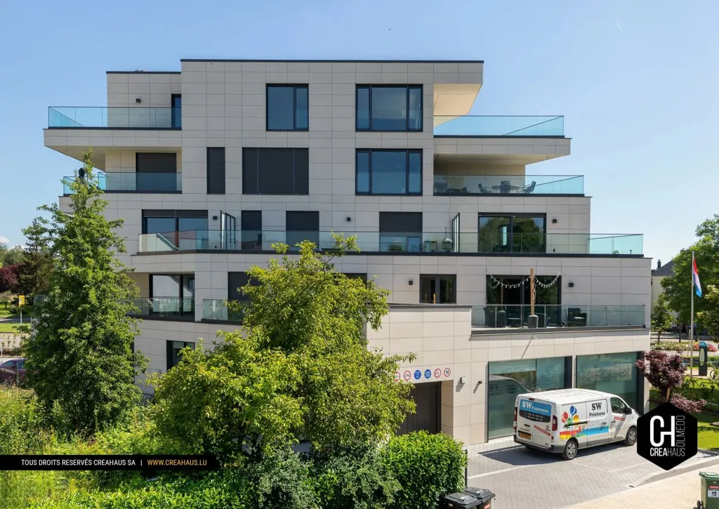 Vista aérea - Modern Apartment with West/North Terrace in Mamer