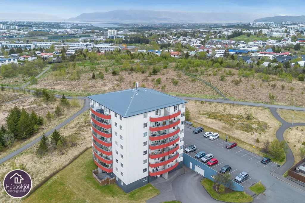 Vue aérienne - Apartment with Panoramic Views in Kopavogur