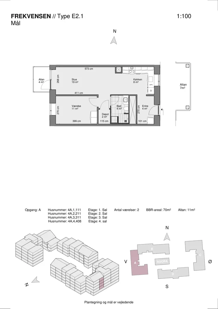Floor Plan - Apartment with Balcony in Musicon, Roskilde