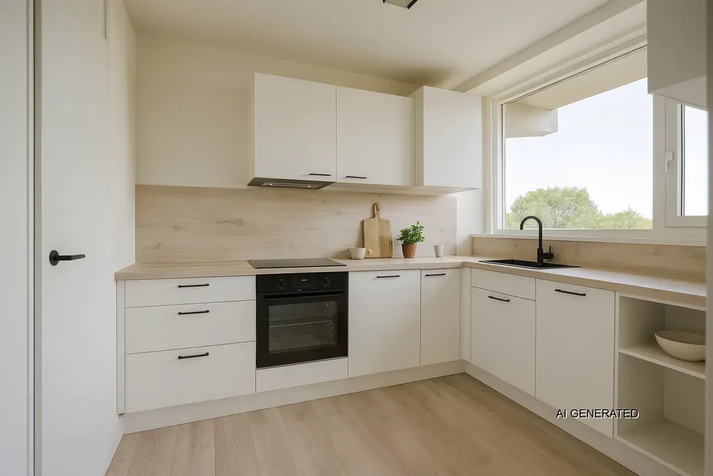 Cuisine - Galerij Flat with Balcony in Schiedam