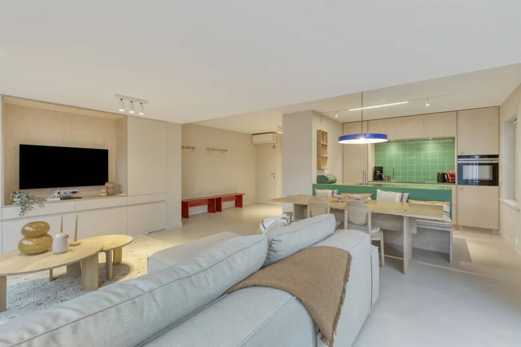Séjour - Villa avec Pratique Rénovée au Centre de Sint-Idesbald