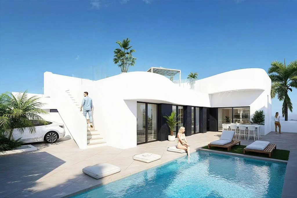 Piscine - Chalet with Pool and Terrace in Algorfa