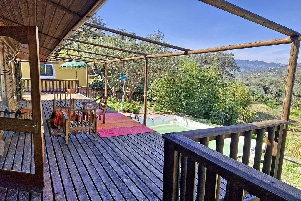 Terrace - Rustic Cottage with Pool in Coín