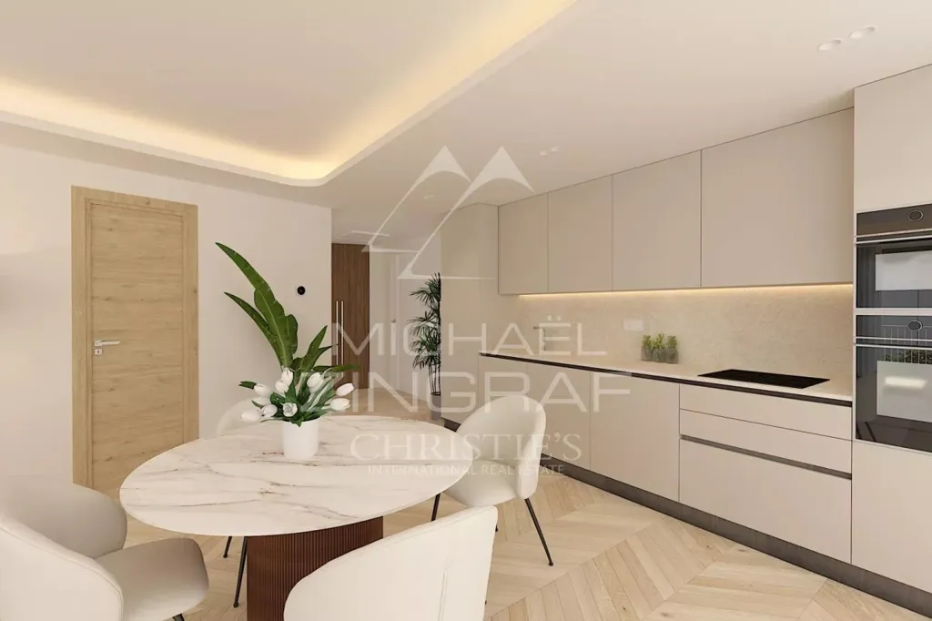 Cuisine - Appartement Moderne avec Terrasse sur la Croisette