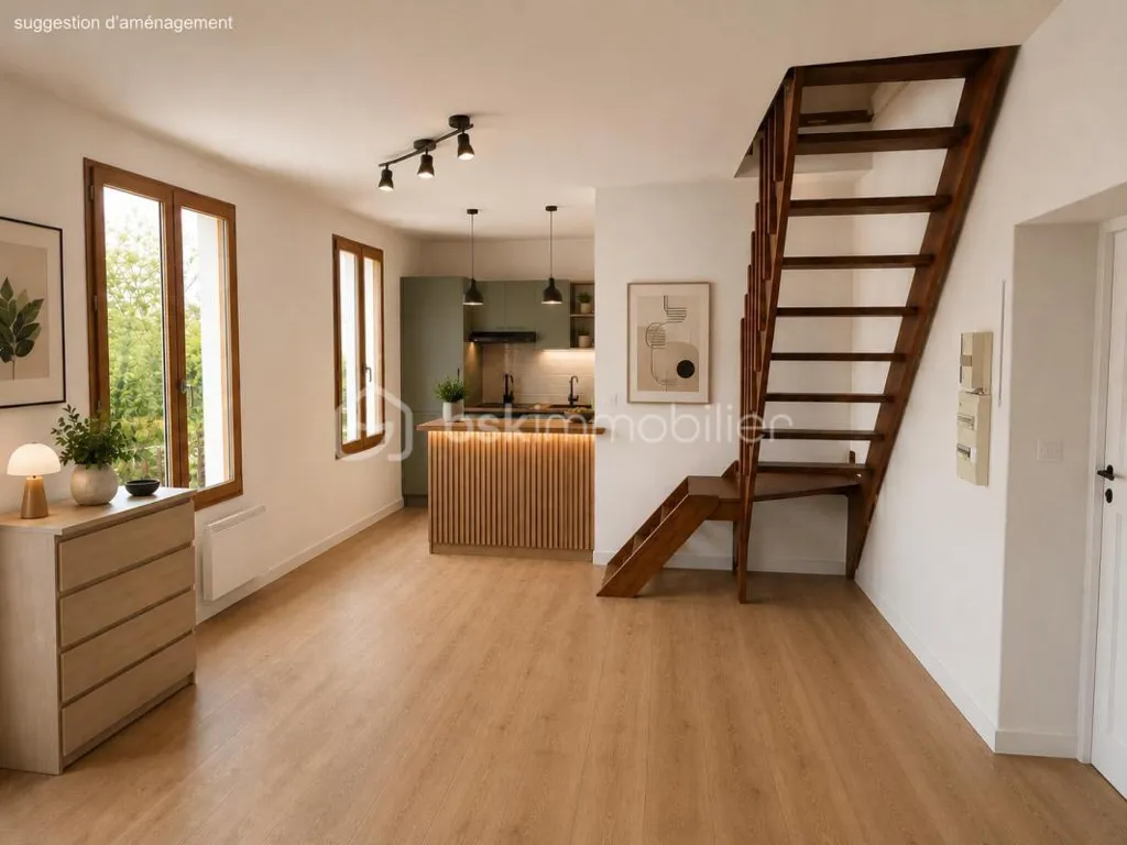 Séjour - Appartement T2 avec Cave au Centre-Ville de Rumilly