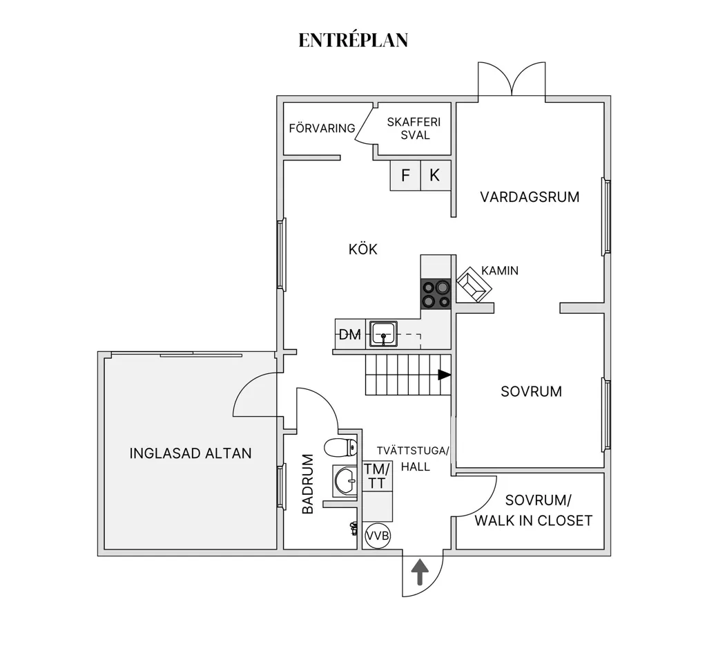 Plan - Maison 3 pièces à Sundsvalls kommun