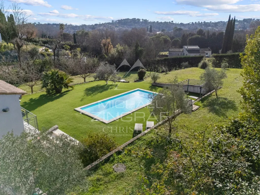 Õhuvaade - Modern Bastide with Pool in Cannes Hinterland
