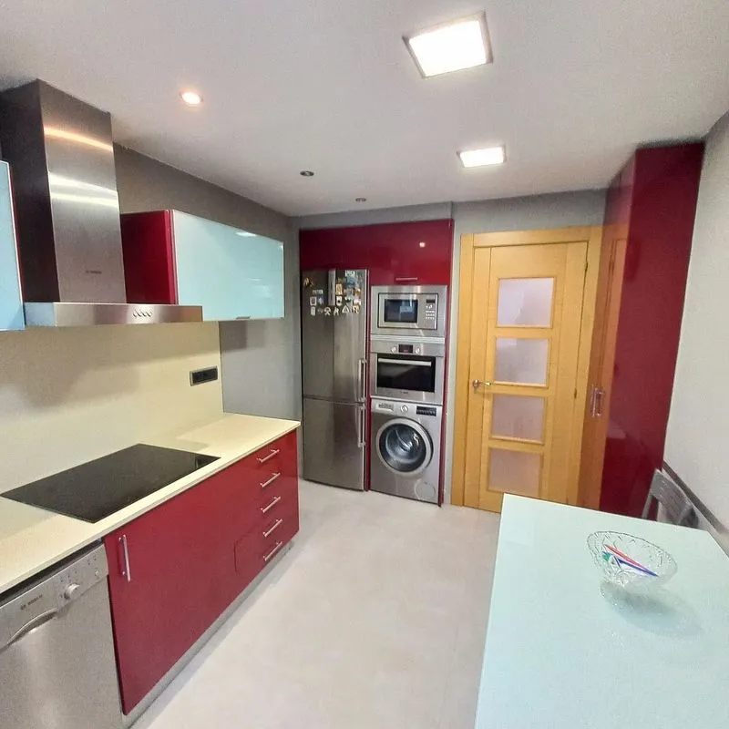 Kitchen - Apartment with West View in Gijón Centre