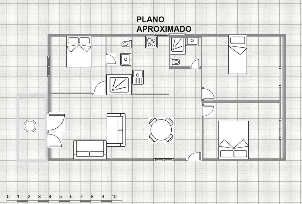 Plan - Apartment with Sea View in Port de Sóller
