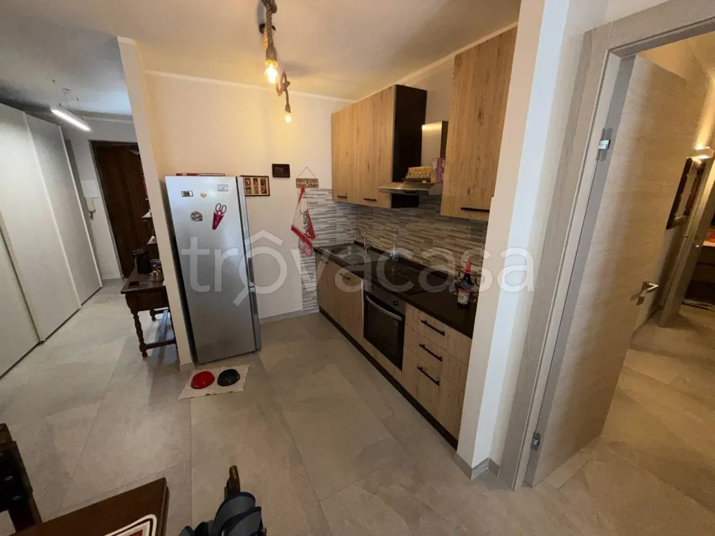 Cuisine - Rustic Apartment with South-Facing Terrace in Bardonecchia