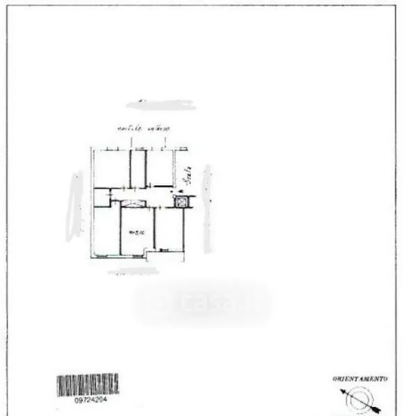 Plan - Apartment with Balcony in Caltanissetta Centre