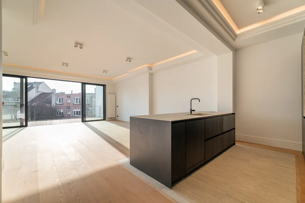 Köök - Apartment with South-Facing Terrace in Montgomery