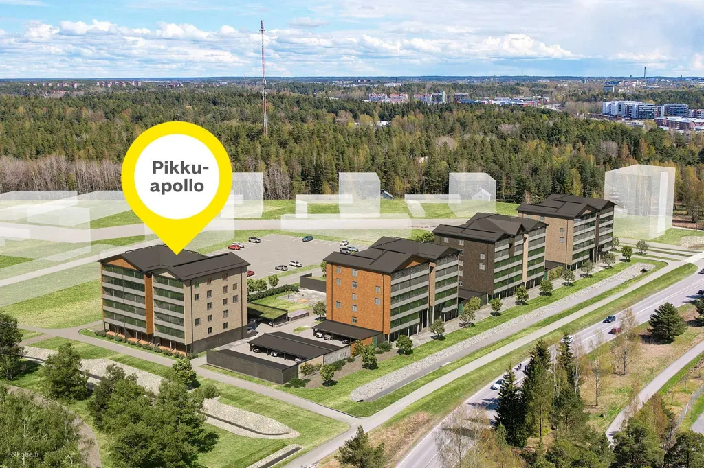 Õhuvaade - Modern Apartment with Balcony in Raisio