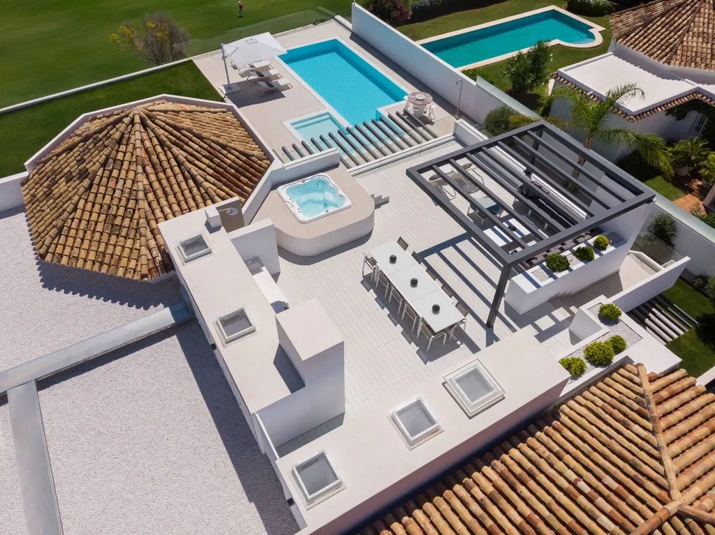 Aerial - Luxury Villa with Pool in Marbella