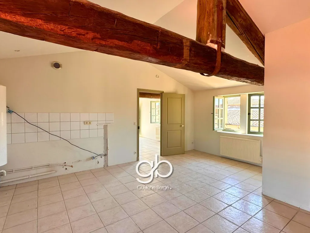 Séjour - Duplex T3 de Caractère dans un Hôtel Particulier à Béziers