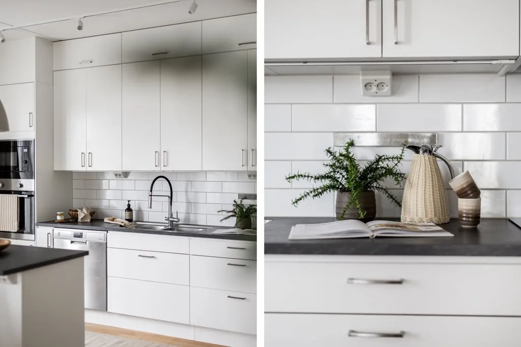Cuisine - Modern Flat with Glass Balcony in Österplan