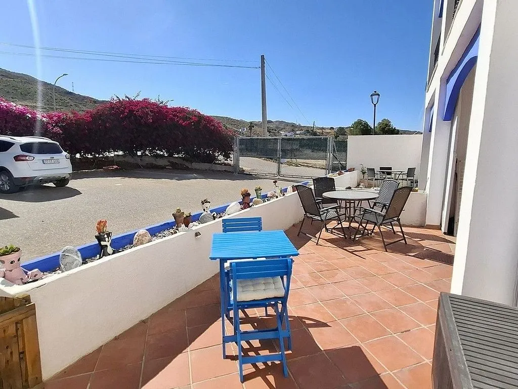 Terrasse - T2 Apartment with Pool in Los Gallardos