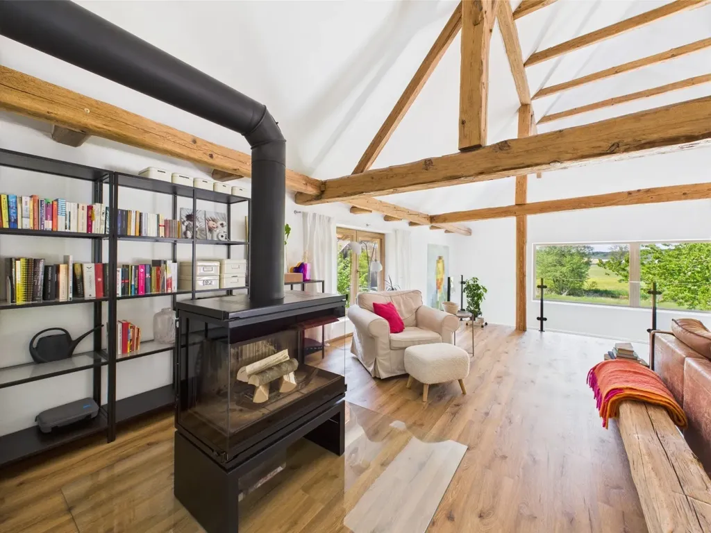 Living Room - 3-bedroom house in Frontenhausen