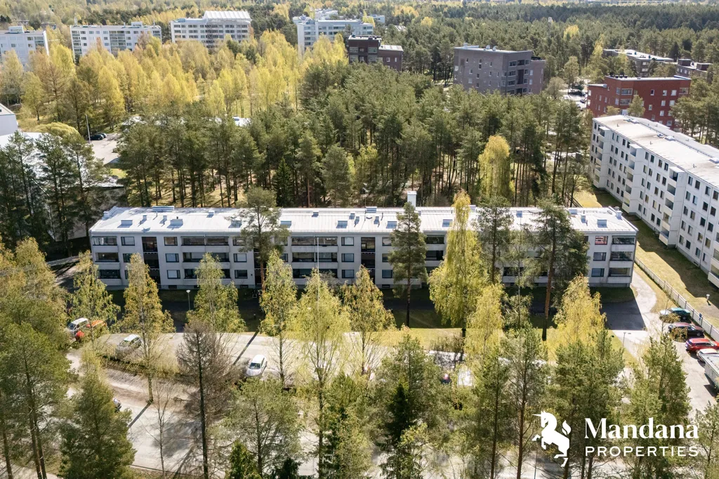 Vue aérienne - Apartment with Garden in Oulu