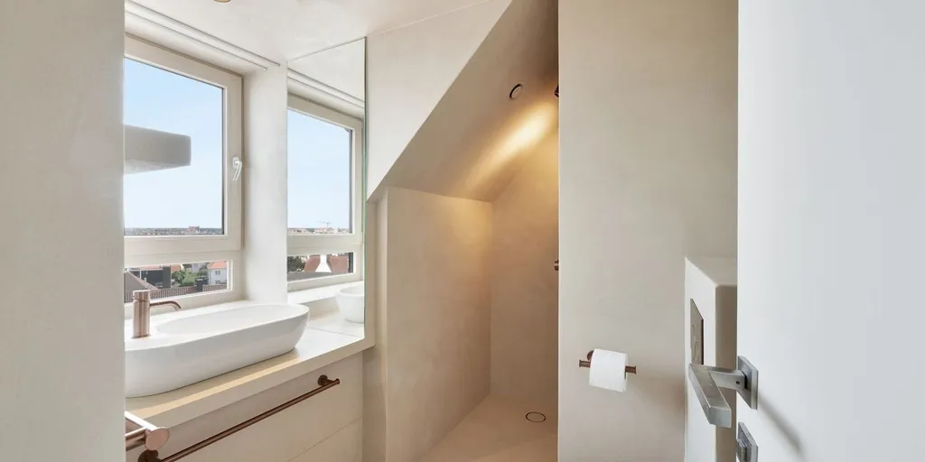 Salles de bain - Penthouse Ensoleillé avec Terrasses à Knokke