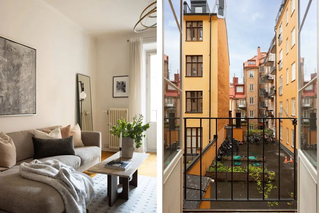 Balcon - Parisian-Style Flat with Balcony in Vasastan