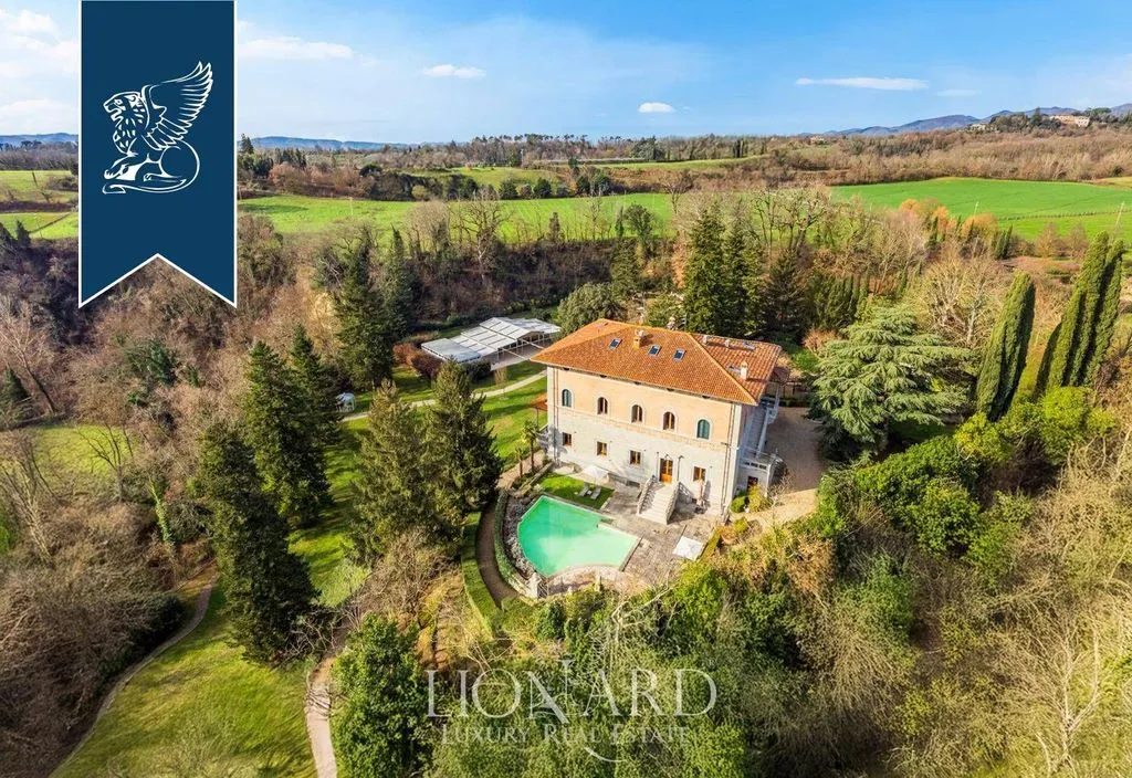 Vue aérienne - Luxury Villa with Pool in Vicchio, Florence