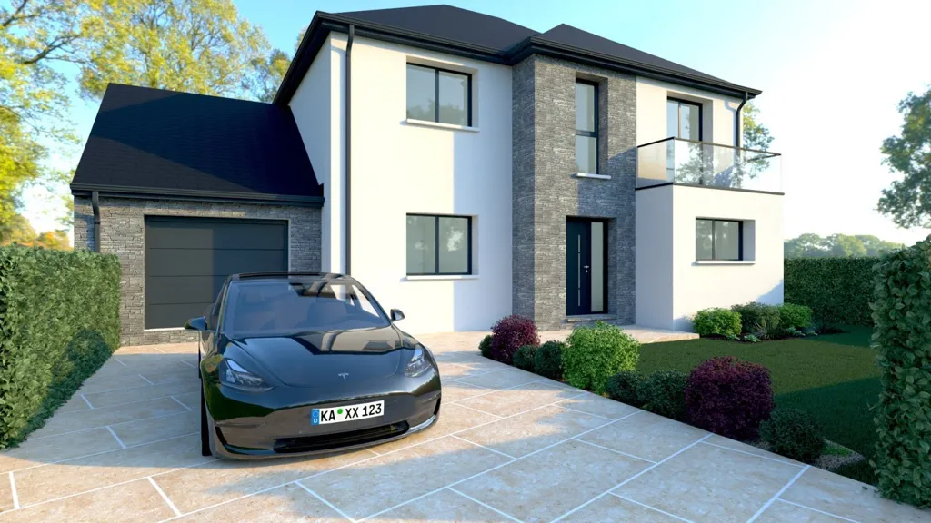 Maison Contemporaine sur Terrain à Noiseau