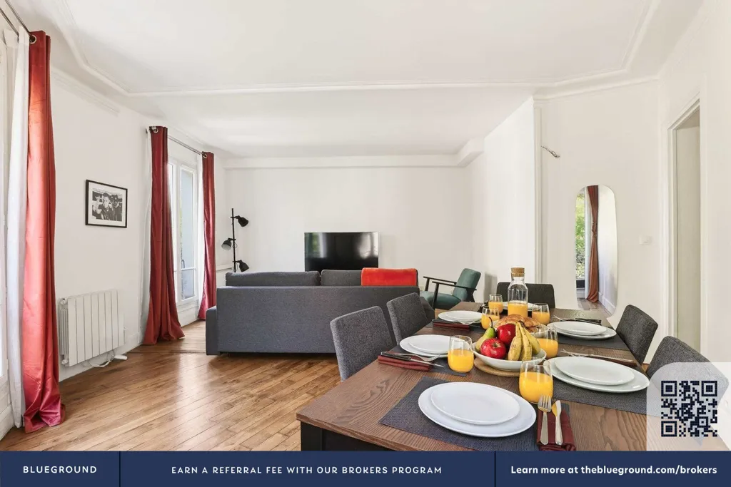 Salle à manger - Appartement Rénové avec Vue sur Montmartre
