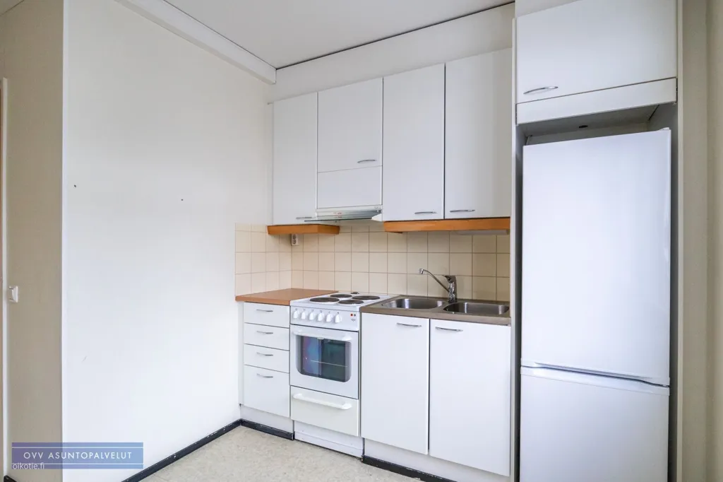 Cucina - Studio Flat with French Balcony in Tuulikallio, Imatra