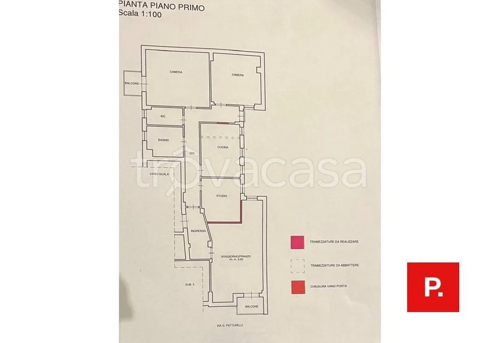 Plan - Apartment for Renovation in Caserta Centre