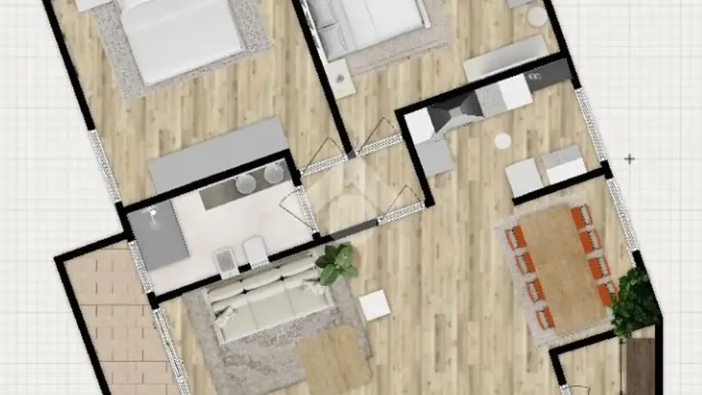 Planimetria - Contemporary 3-Bedroom Apartment in Terni