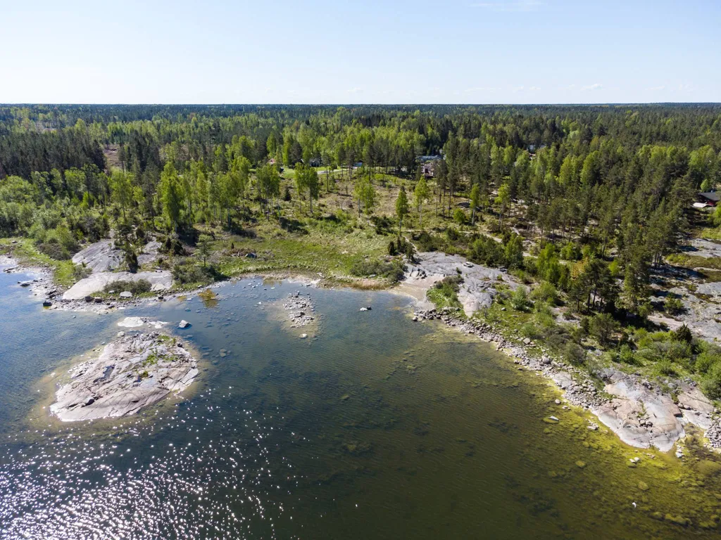 Vue aérienne - Plot with Water Access in Fagerviken, Uppsala