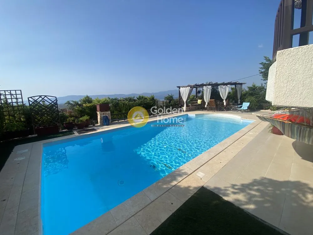 Piscine - Independent Mezzanine with Panoramic View in Amarynthos