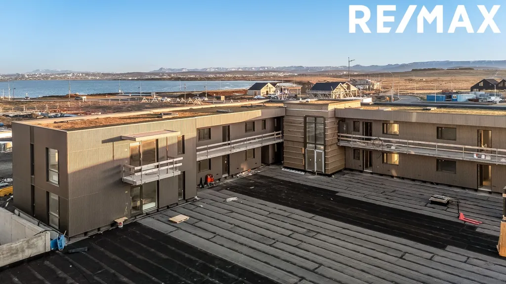 Vue aérienne - 5-Bed Apartment with Balcony in Álftanes