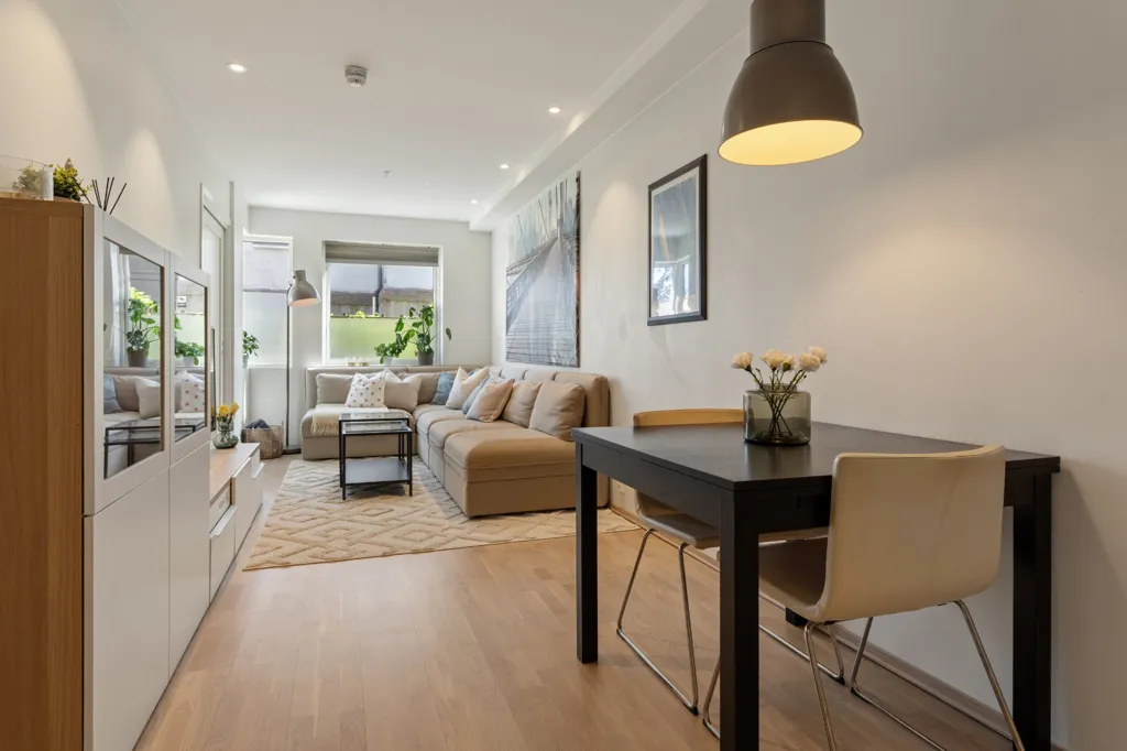 Séjour - Modern 2-Bedroom with Terrace in Kristiansand Centre