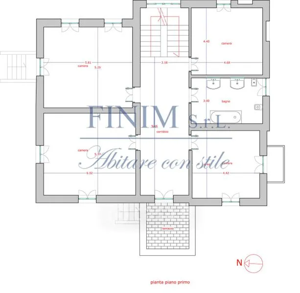 Plan - Liberty Villa with Garden in Ricengo