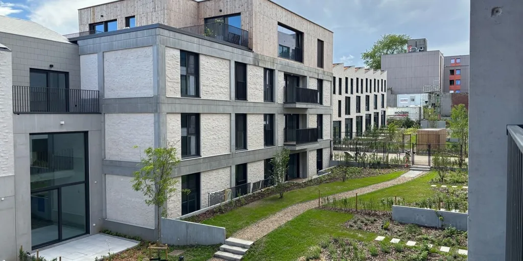 Vue aérienne - Appartement Moderne avec Terrasse à Leuven