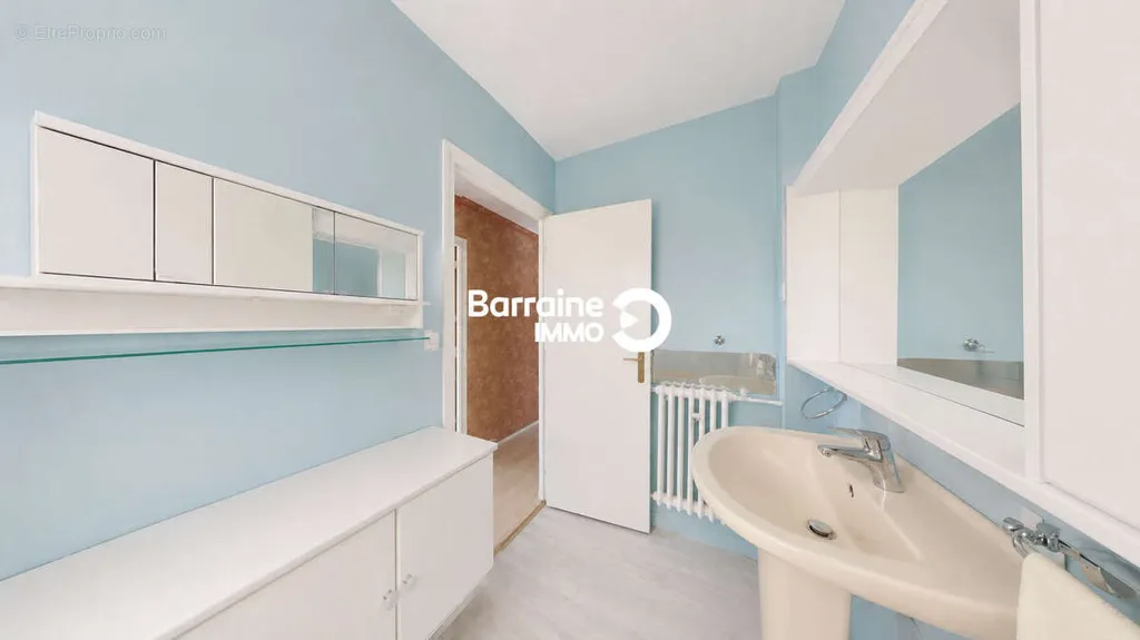Bathrooms - Lorient North Apartment with Balcony and Parking
