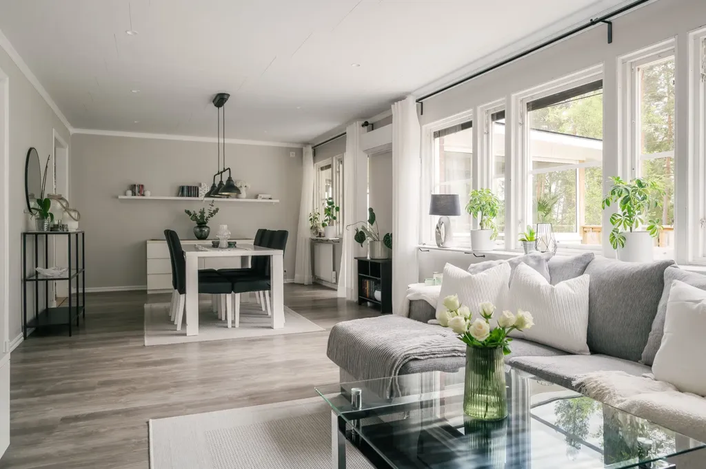 Séjour - Terraced House with Corner Plot in Forshaga
