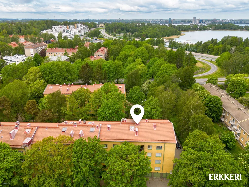 Vue aérienne - Modernised Flat with Metro Access in Lauttasaari