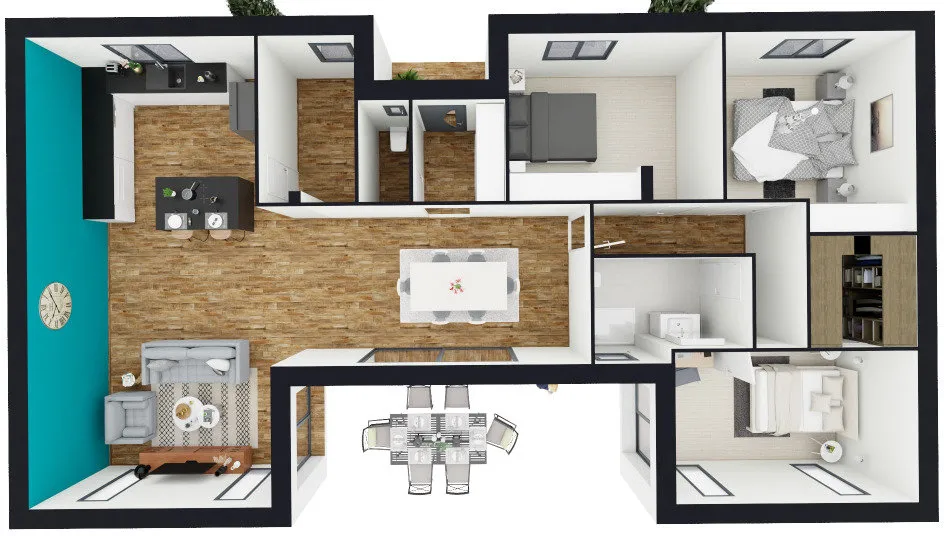 Plan - Maison à Construire avec Jardin à Lévignac